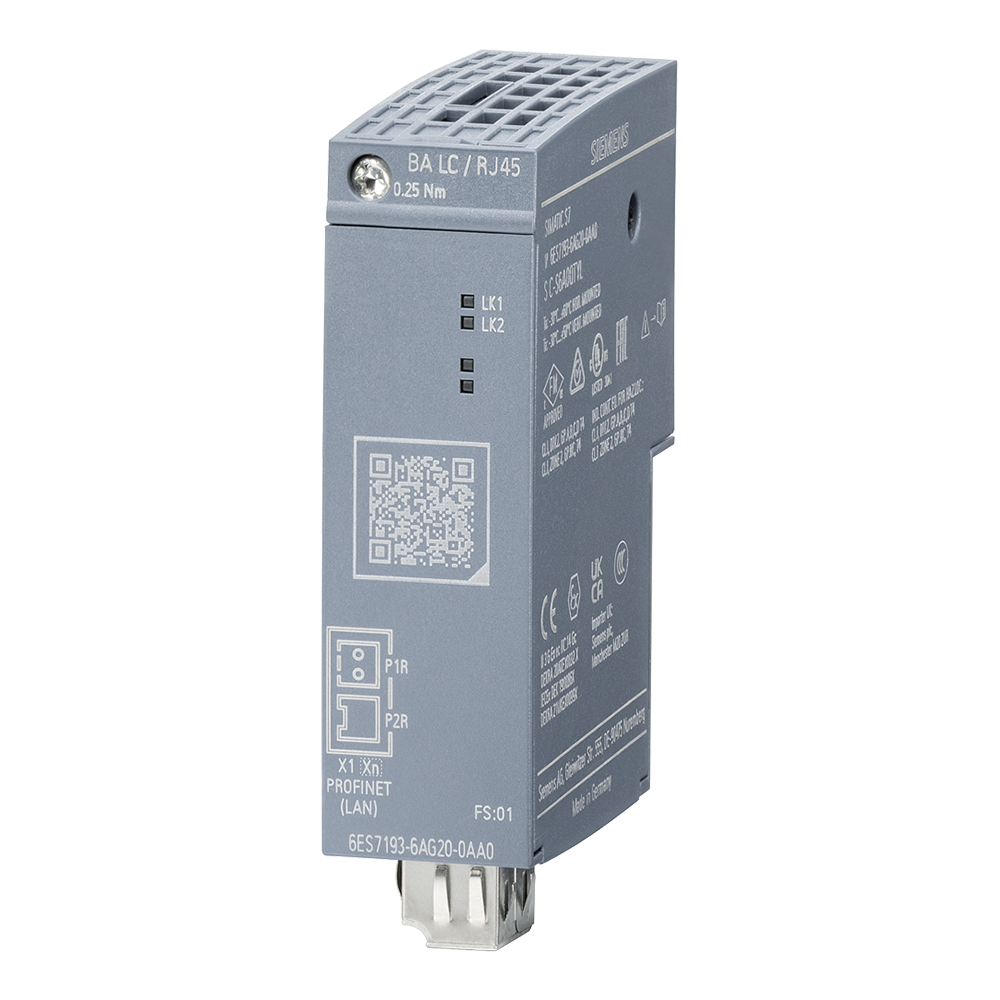 Siemens 66ES7193-6AG20-0AA0 Bus Adapter ET-200SP