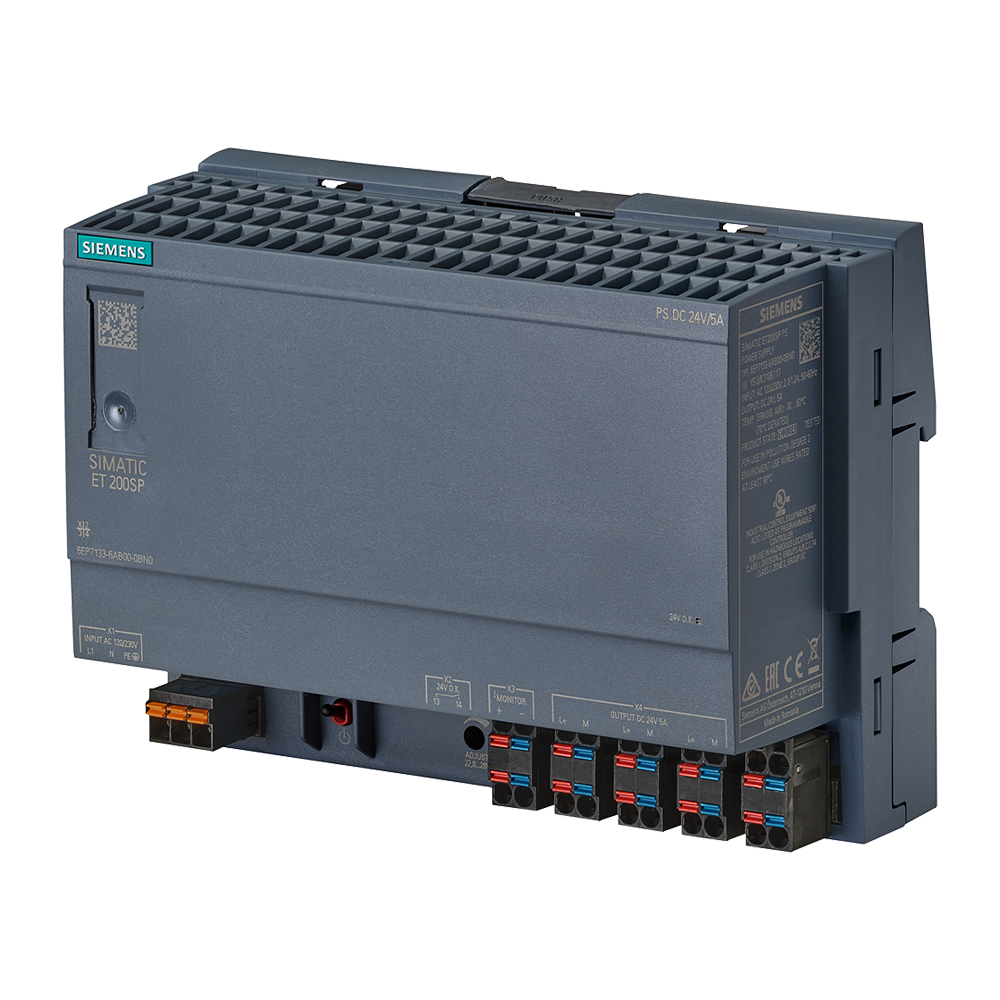 Siemens 6EP7133-6AB00-0BN0 PS 24V/5A Stabilized ET-200SP