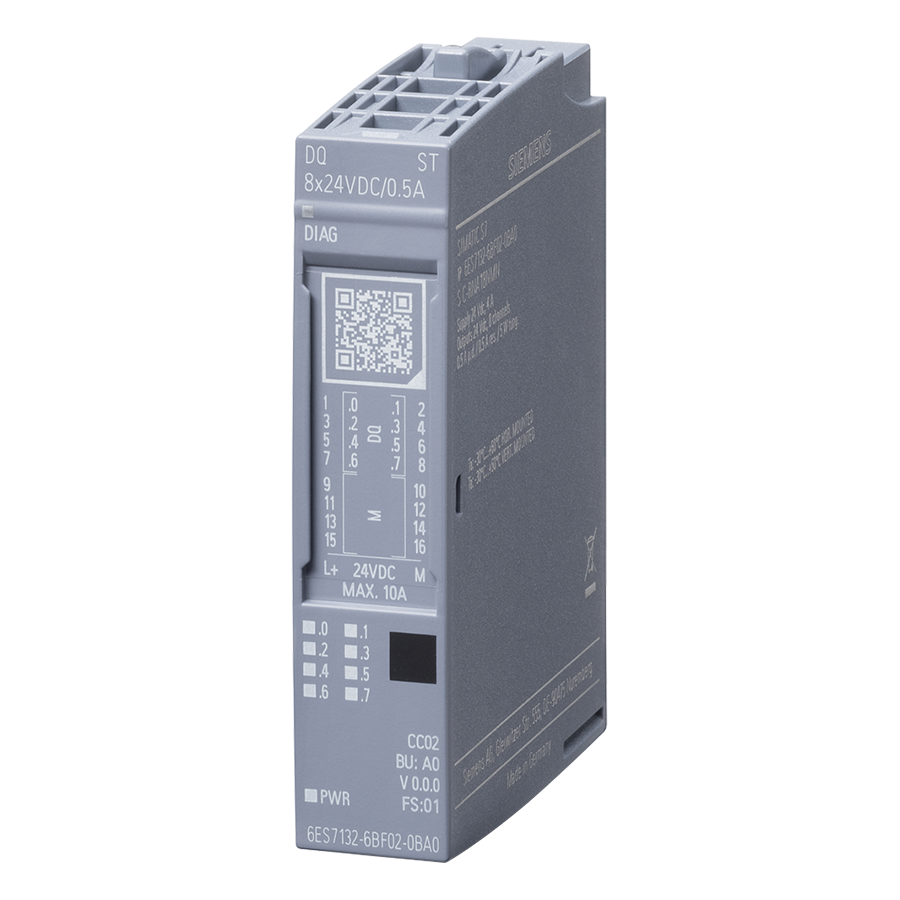 Siemens 6ES7132-6BF01-0BA0 DQ 8x 24V DC/0,5A ET-200SP