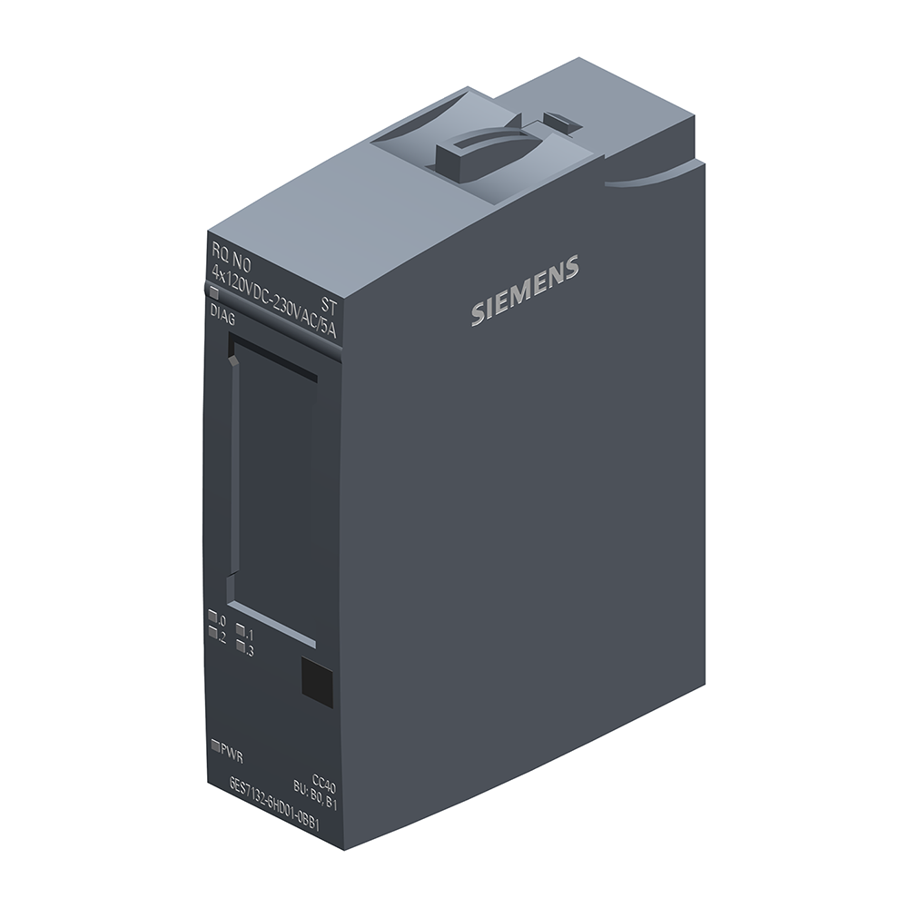Siemens 6ES7132-6HD01-0BB1 4×120VDC-230VAC/5A NO ET-200SP