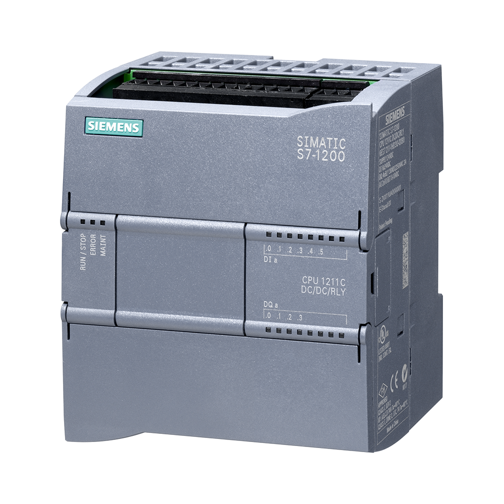 Siemens 6ES7211-1HE40-0XB0 CPU 1211C 6DI / 4DO, 2AI CPU S7-1200