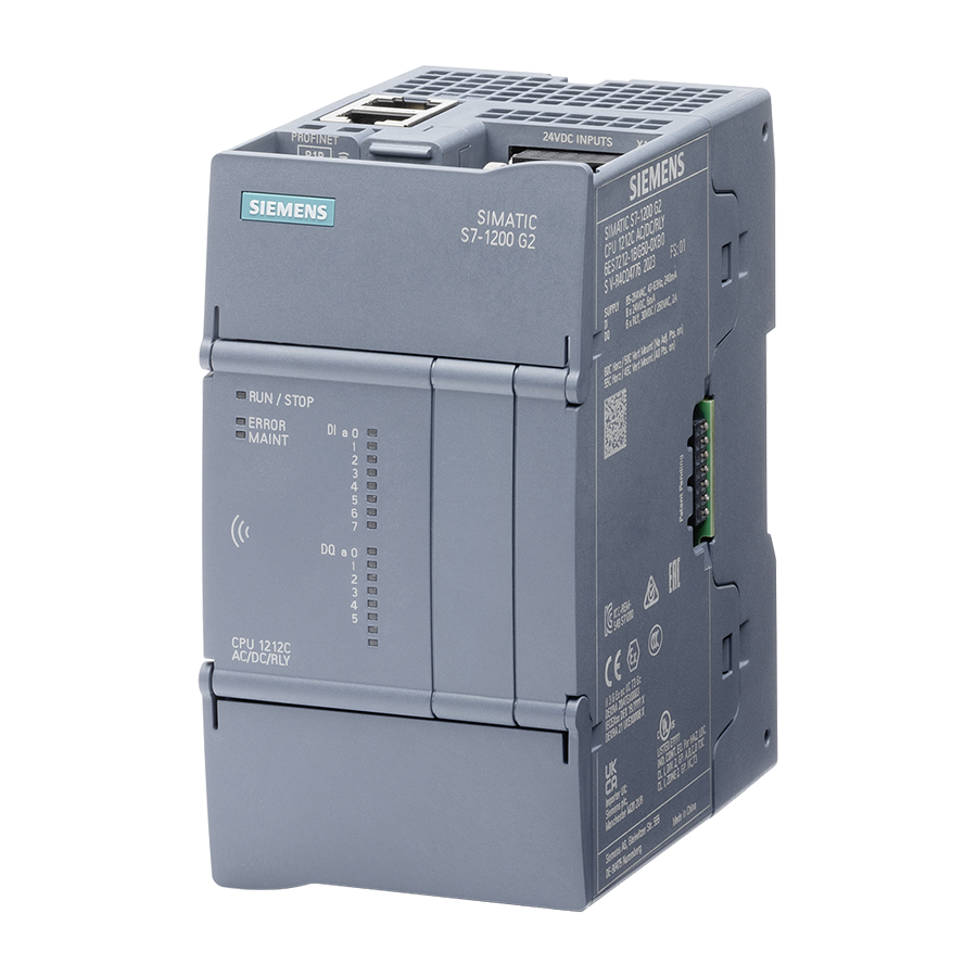 Siemens 6ES7212-1HG50-0XB0 CPU 1212C AC/DC/Röle S7-1200 CPU G2