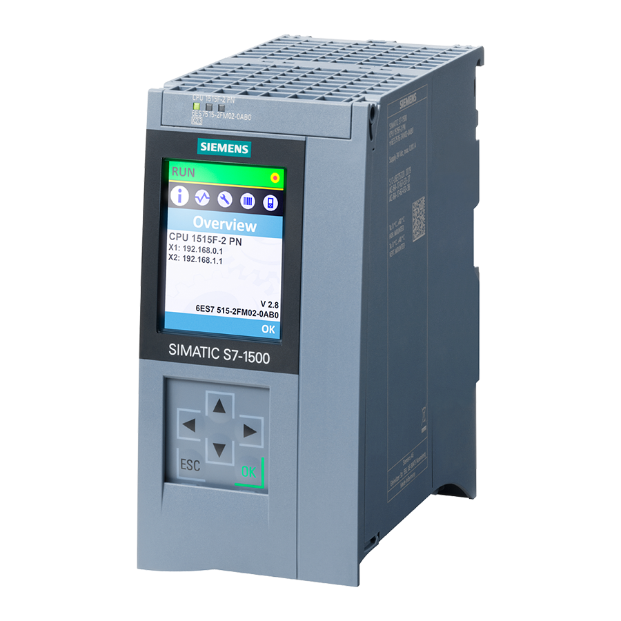 Siemens 6ES7515-2FM02-0AB0 CPU 1515F- 2PN S7-1500 Failsafe CPU