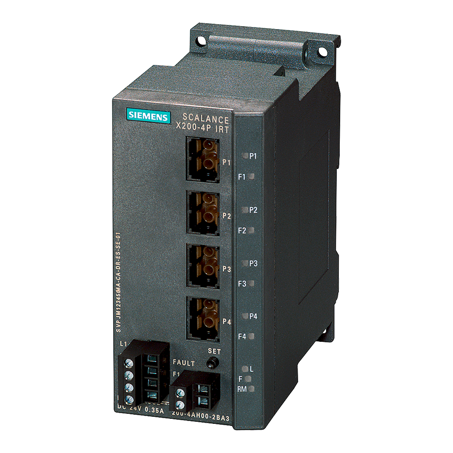 Siemens 6GK5200-4AH00-2BA3 Scalance X200-4P IRT Switch