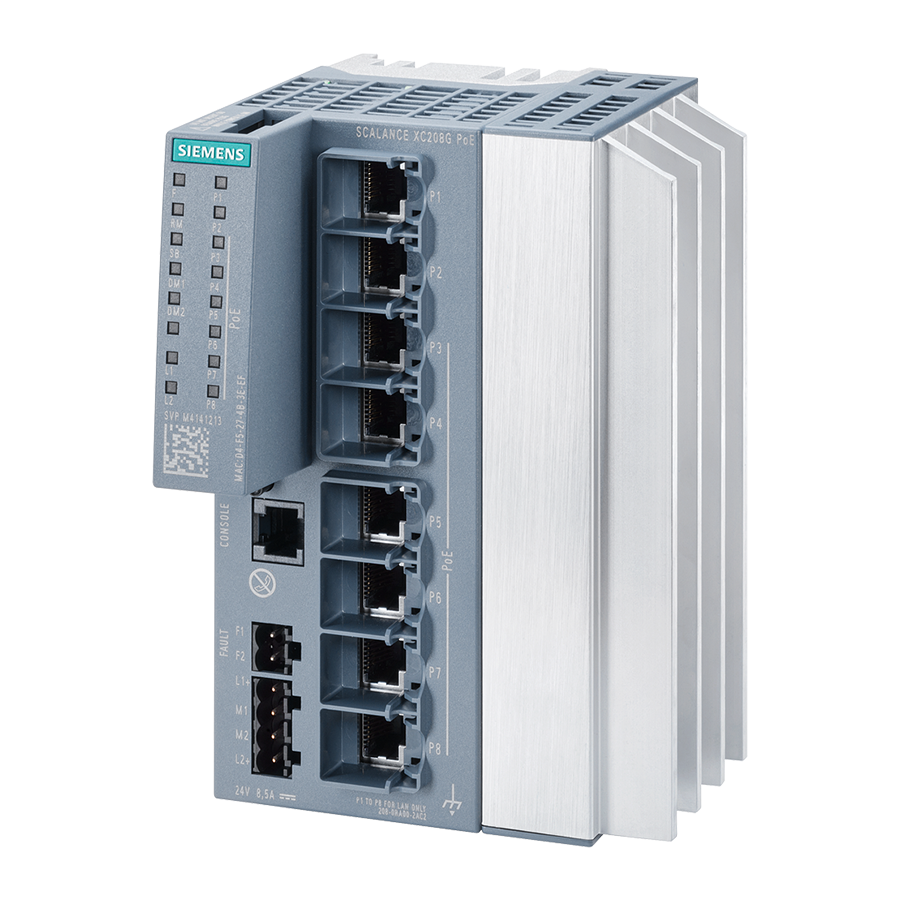 Siemens 6GK5208-0RA00-2AC2 XC208G PoE