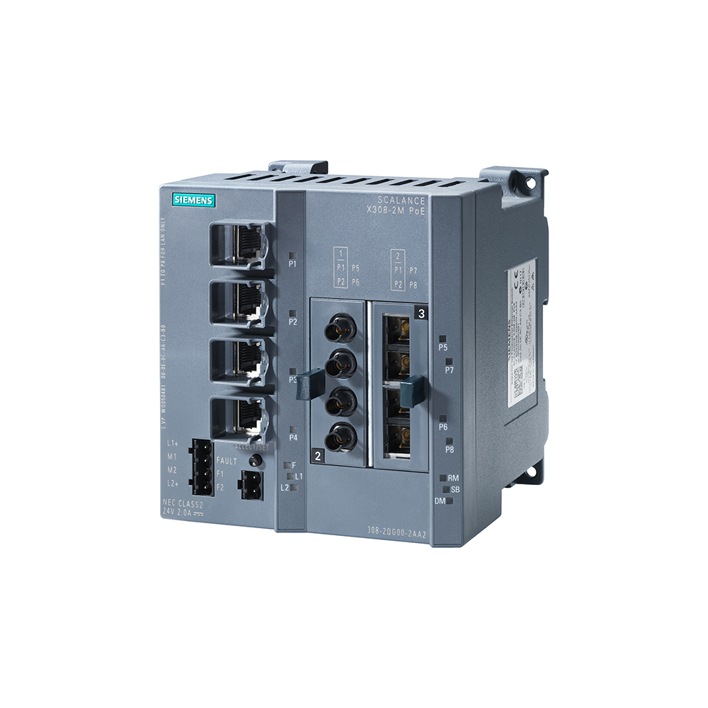 Siemens 6GK5308-2QG00-2AA2 Scalance X308-2M POE Scalance/Haberleşme Sistemleri